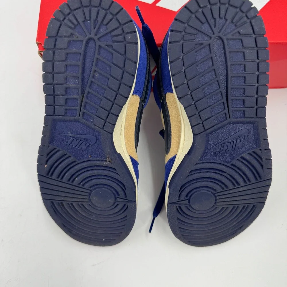 Nike Dunk‎ Low LX Deep Royal Blue Dark Obsidian Suede Sneakers Shoes DV741-400